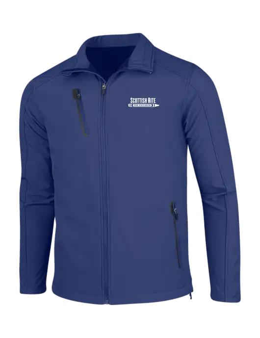 Dark Royal Welded Softshell Jacket w/Scottish Rite for Children Logo