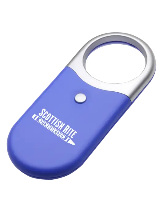 Compact Blue Magnifier Light w/Scottish Rite for Children Logo