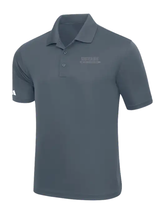 Adidas Medium Grey Basic Sport Polo w/Scottish Rite for Children Logo