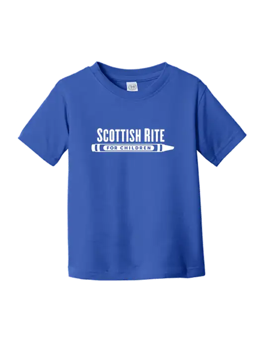 Rabbit Skins Royal Toddler Fine Jersey Tee w/Scottish Rite for Children Logo
