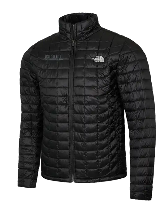 North Face Black ThermoBall Trekker Jacket w/Scottish Rite for Children Logo