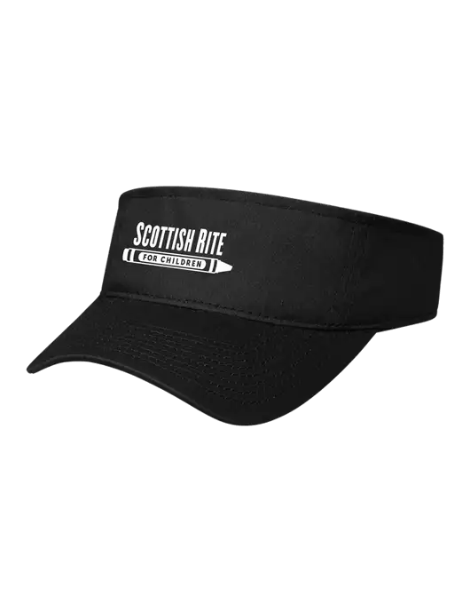 Black Cap Visor w/Scottish Rite for Children Logo