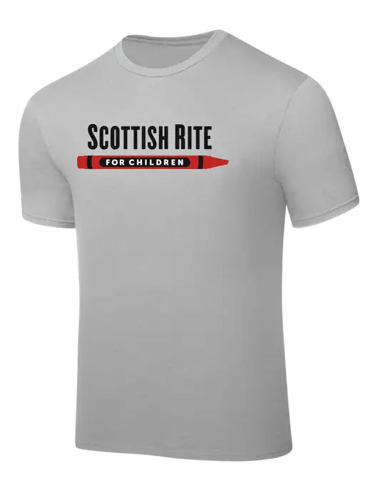 Silver PosiCharge Competitor Tee w/Scottish Rite for Children Logo