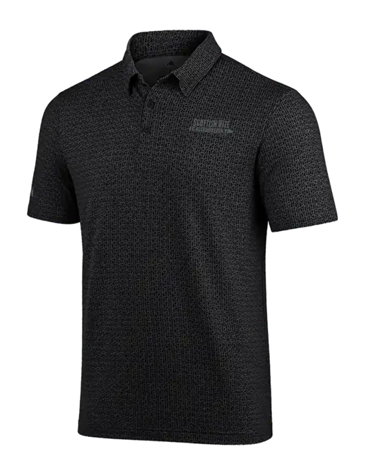 Adidas Black Printed Blend Polo w/Scottish Rite for Children Logo