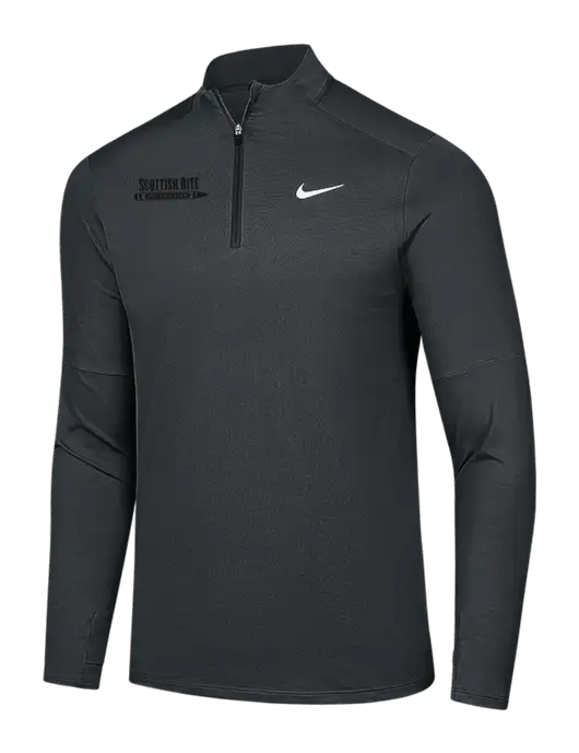 Nike Dark Grey Dri-FIT Element 1/2-Zip Pullover w/Scottish Rite for Children Logo
