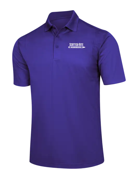 Purple Micropique Sport-Wick Polo w/Scottish Rite for Children Logo