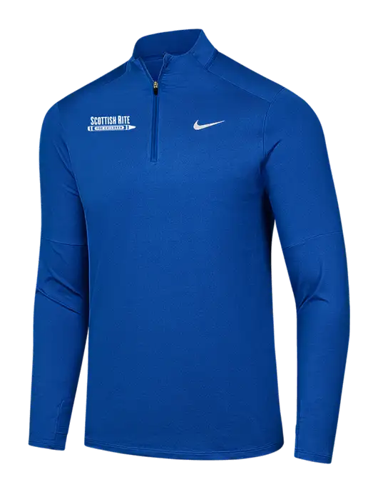 Nike Royal Dri-FIT Element 1/2-Zip Pullover w/Scottish Rite for Children Logo