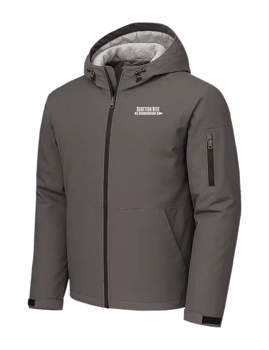 Waterproof Insulated Dark Grey Jacket w/Scottish Rite for Children Logo