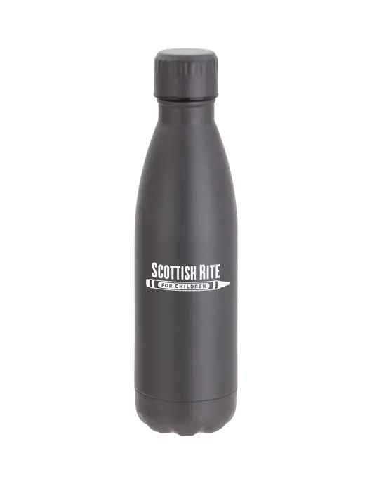 City Go Matte Charcoal 17 oz Insulated Bottle w/Scottish Rite for Children Logo