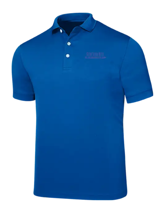 Callaway Ottoman Royal Blue Polo w/Scottish Rite for Children Logo