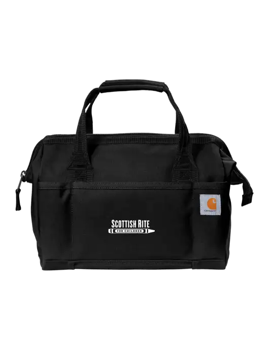 Carhartt Foundry Series 14” Black Tool Bag w/Scottish Rite for Children Logo
