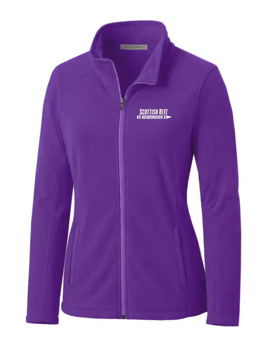 Light Purple Womens Microfleece Jacket w/Scottish Rite for Children Logo