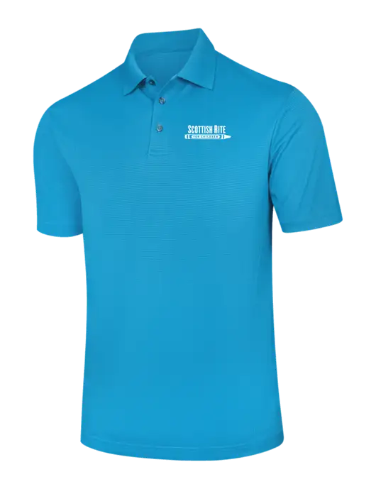Carolina Blue Performance Fine Jacquard Polo w/Scottish Rite for Children Logo