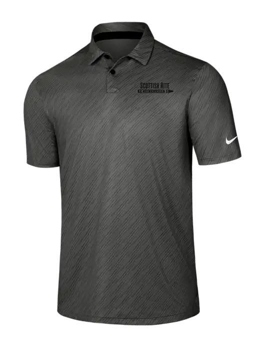 Nike Dark Grey Vapor Dash Polo w/Scottish Rite for Children Logo