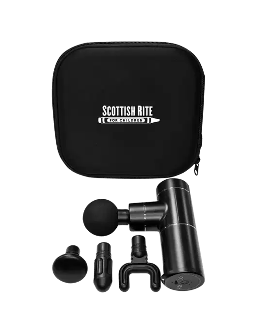 Muscle Revive Handled Massage Gun w/Scottish Rite for Children Logo