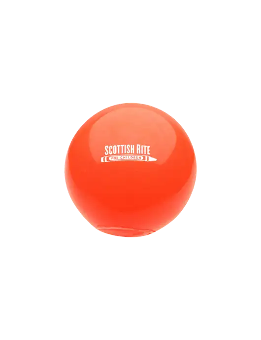Light Up Red Bounce Ball w/Scottish Rite for Children Logo