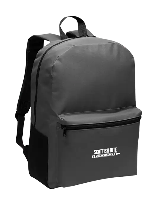 Casual Dark Charcoal Lightweight Laptop Backpack w/Scottish Rite for Children Logo