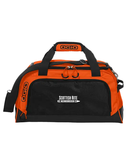 OGIO Breakaway Orange/Black Duffel w/Scottish Rite for Children Logo