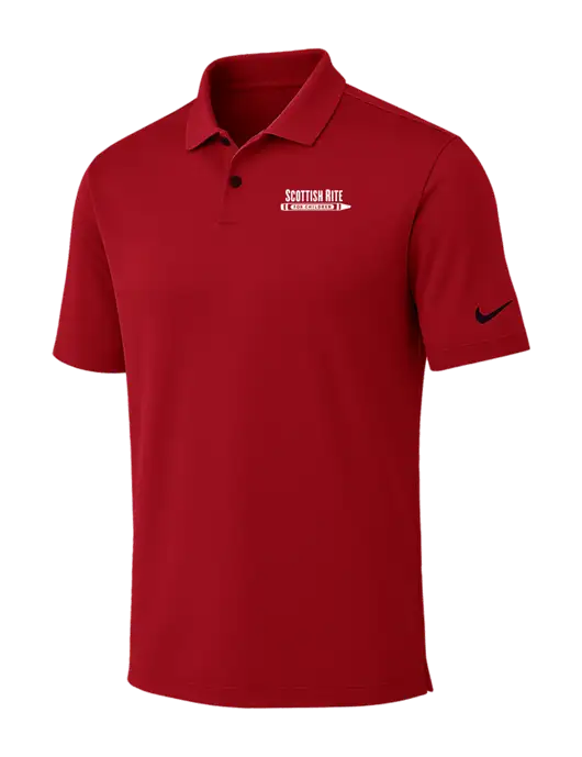 Nike Red Dri-FIT Vapor Polo w/Scottish Rite for Children Logo