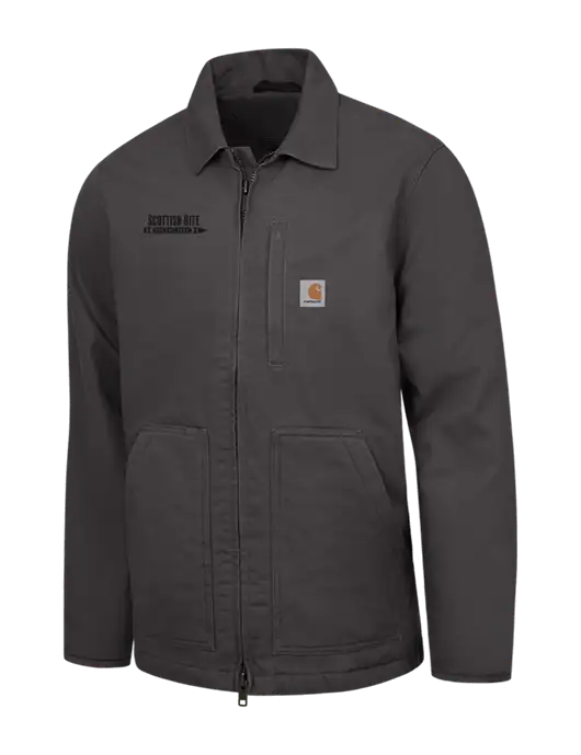 Carhartt Dark Grey Sherpa-Lined Coat w/Scottish Rite for Children Logo