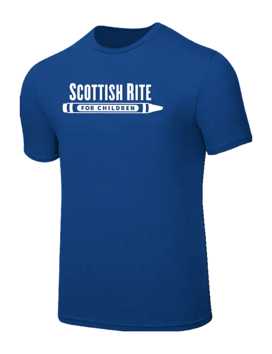 Seriously Soft Royal T-Shirt w/Scottish Rite for Children Logo