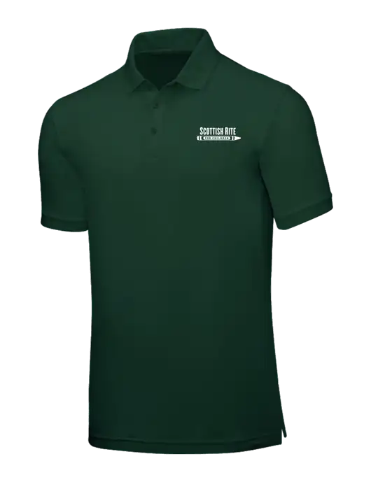 Dark Green Core Classic Pique w/Scottish Rite for Children Logo