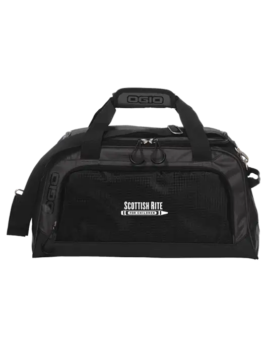 OGIO Breakaway Very Dark Grey/Black Duffel w/Scottish Rite for Children Logo