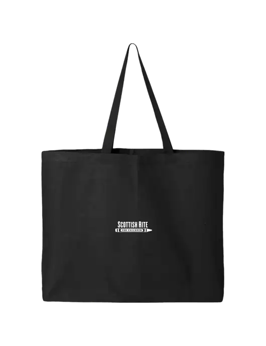 Sturdy Canvas Black Tote w/Scottish Rite for Children Logo