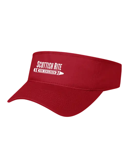 Red Cap Visor w/Scottish Rite for Children Logo