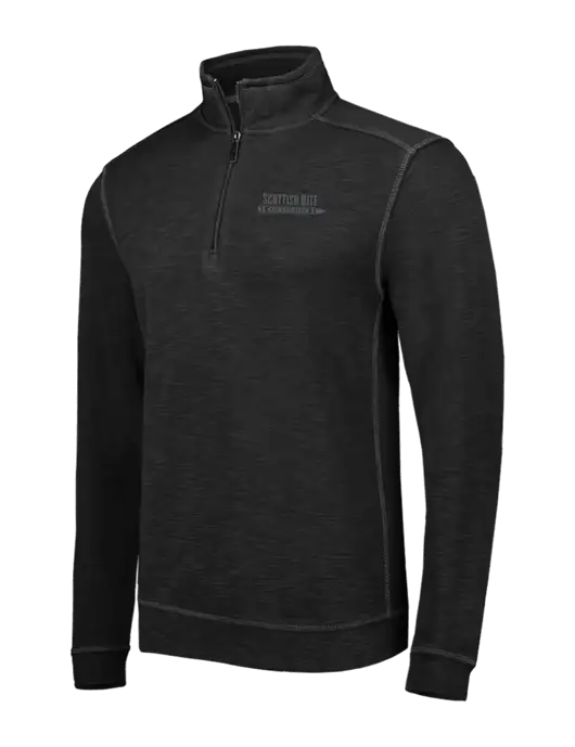 Tommy Bahama Black Tobago Bay 1/2 Zip w/Scottish Rite for Children Logo