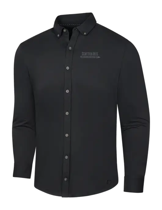 OGIO Blacktop Modern Code Stretch Button-Up Shirt w/Scottish Rite for Children Logo