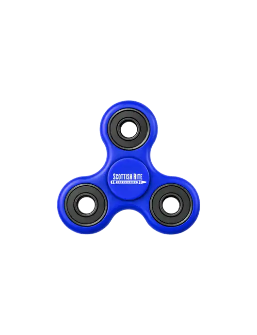Royal Blue Fidget Spinner w/Scottish Rite for Children Logo