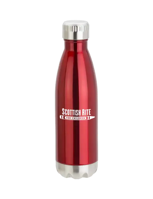 City Go Red 17 oz Insulated Bottle w/Scottish Rite for Children Logo