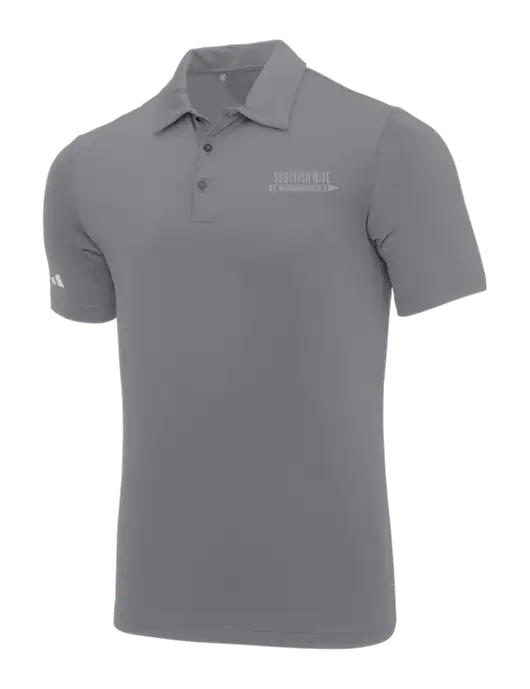 Adidas Medium Grey Ultimate Solid Polo w/Scottish Rite for Children Logo