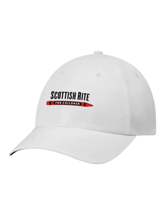 Richardson Relaxed Performance Lite White Cap w/Scottish Rite for Children Logo