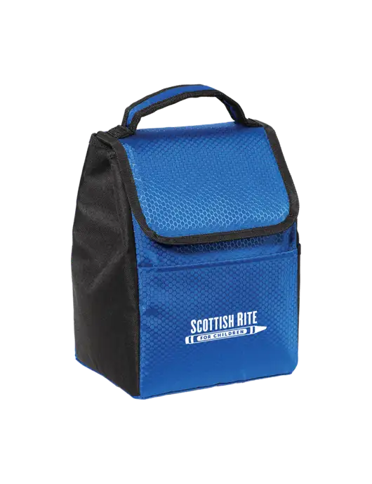 Lunch Bag Twilight Blue/Black Cooler w/Scottish Rite for Children Logo