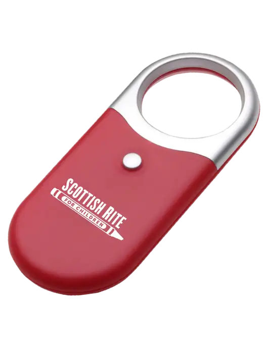 Compact Red Magnifier Light w/Scottish Rite for Children Logo
