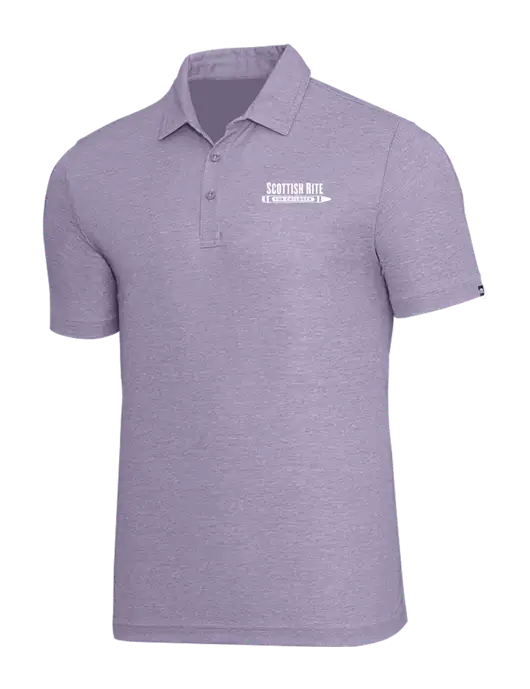 TravisMathew Light Purple Heather Oceanside Polo w/Scottish Rite for Children Logo
