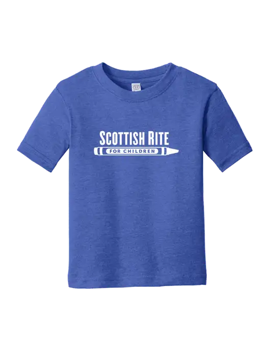 Rabbit Skins Vintage Royal Toddler Fine Jersey Tee w/Scottish Rite for Children Logo