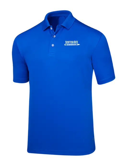 Callaway Core Royal Blue Performance Polo w/Scottish Rite for Children Logo