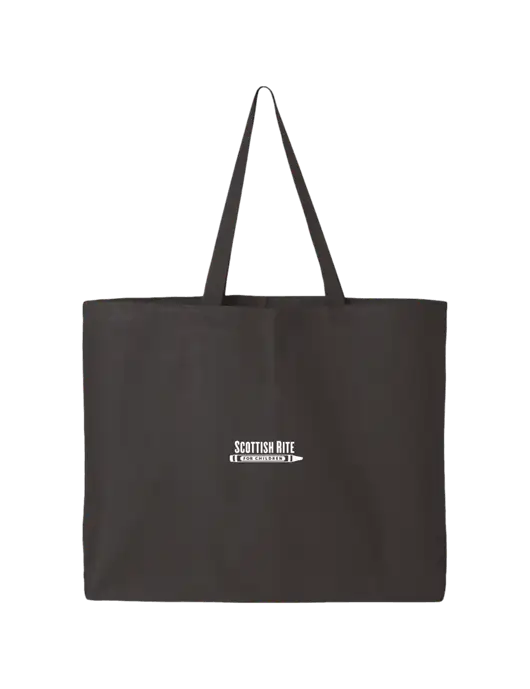 Sturdy Canvas Charcoal Tote w/Scottish Rite for Children Logo