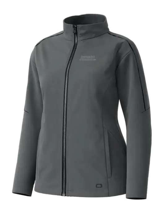 OGIO Womens Commuter Full-Zip Soft Shell Dark Grey Jacket w/Scottish Rite for Children Logo