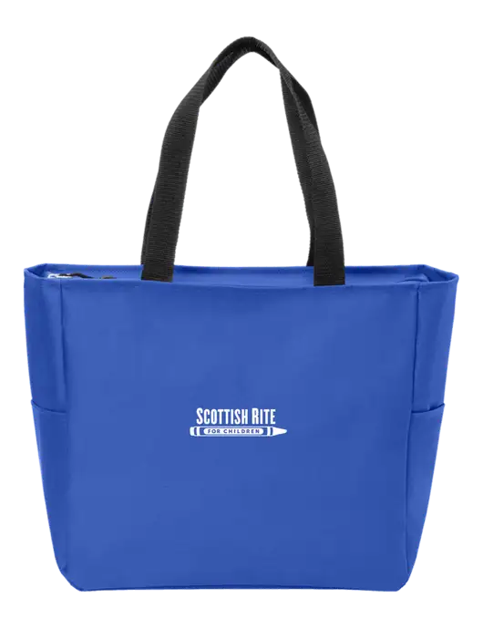 Everyday True Royal Zip Tote  w/Scottish Rite for Children Logo