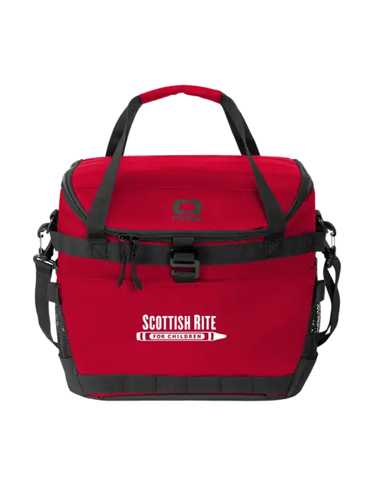 OGIO Red Sprint 24-Pack Cooler w/Scottish Rite for Children Logo