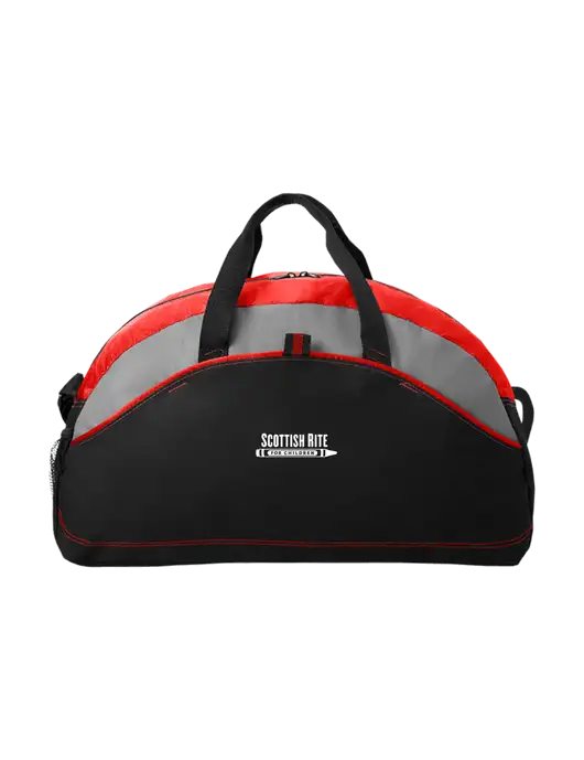 Medium Contrast Red Duffel w/Scottish Rite for Children Logo