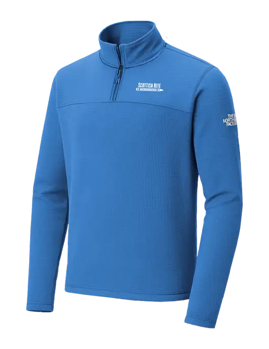 The North Face Aim 1/4-Zip Light Royal Fleece w/Scottish Rite for Children Logo