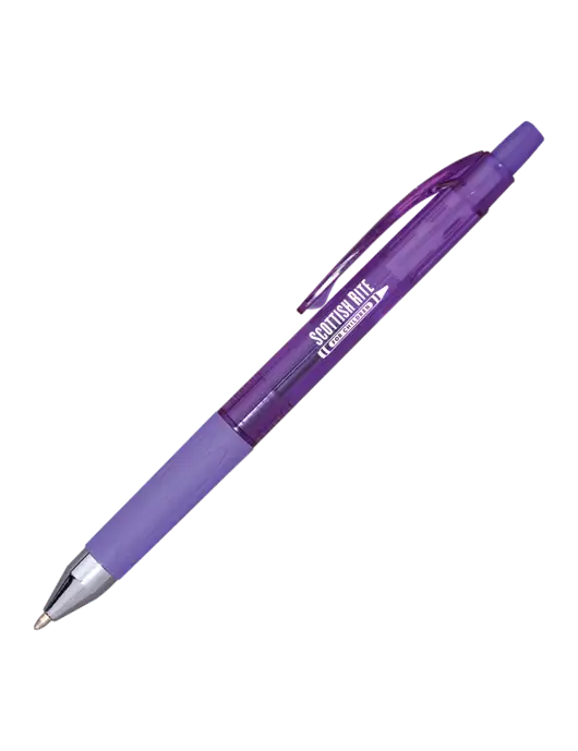 Translucent Purple Tint Pen - Purple Ink w/Scottish Rite for Children Logo