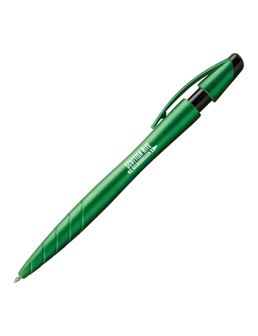 Awali Green Metallic Pen - Black Ink w/Scottish Rite for Children Logo