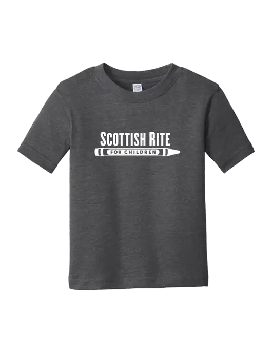 Rabbit Skins Vintage Smoke Toddler Fine Jersey Tee w/Scottish Rite for Children Logo