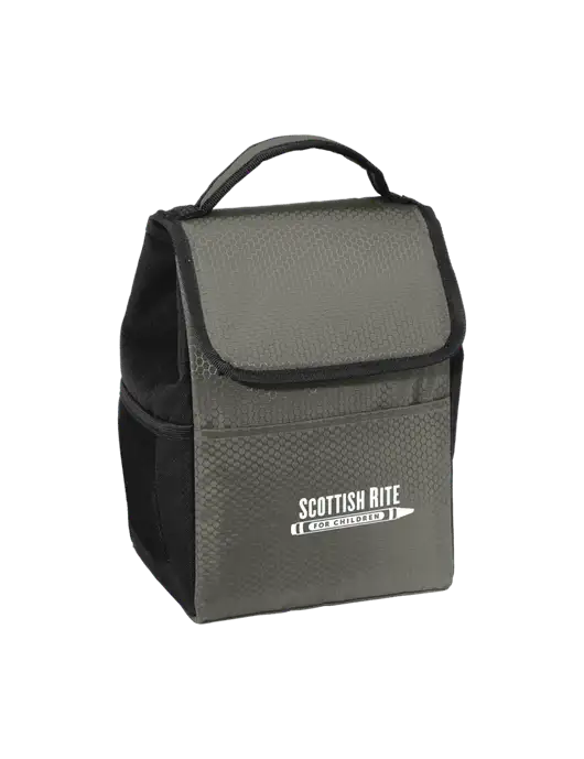 Lunch Bag Grey/Black Cooler w/Scottish Rite for Children Logo